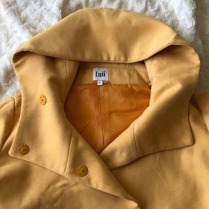 Designer Luii convertible collar jacket marigold L